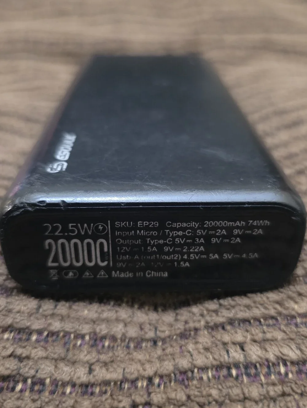 Esoulk 20000mAh 22.5W Power Bank